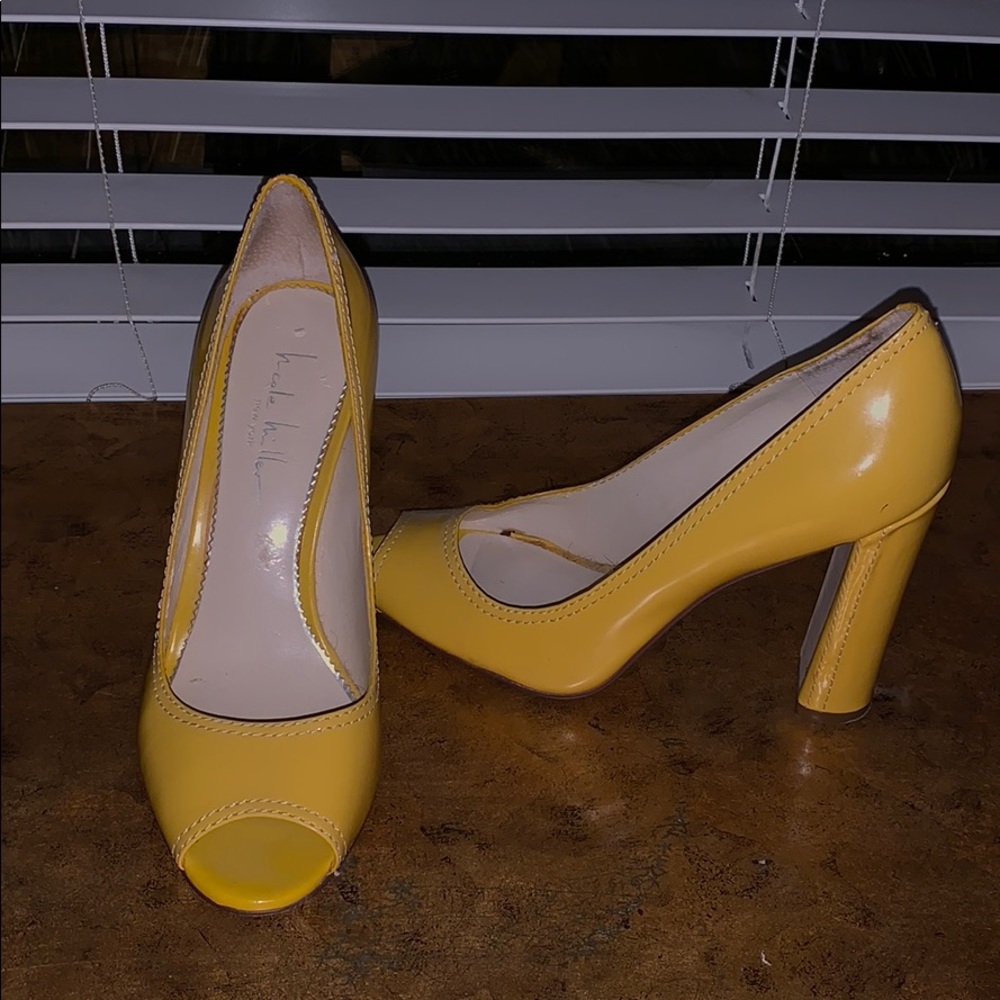 Sunshine Yellow Block Heel!
